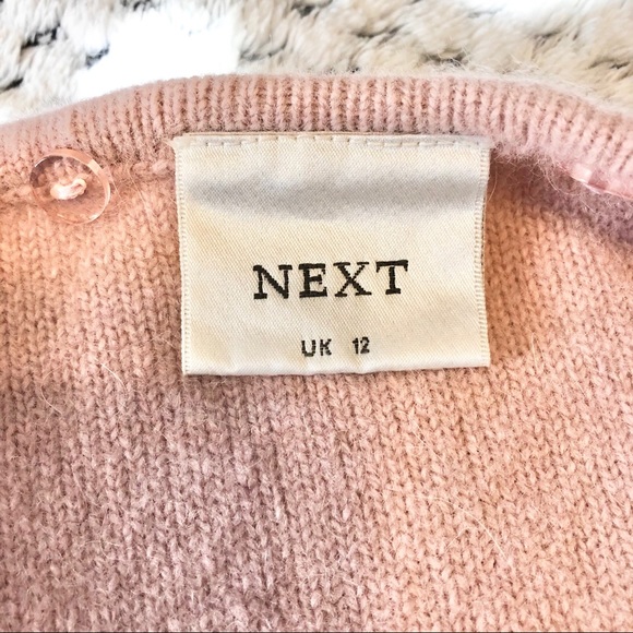 Light Pink 62% Wool Cardigan - Picture 3 of 4